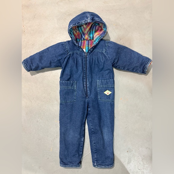 Jean Bourget Other - Vintage Jeanne Bourget Kids Denim Snowsuit 3A | Made in France |